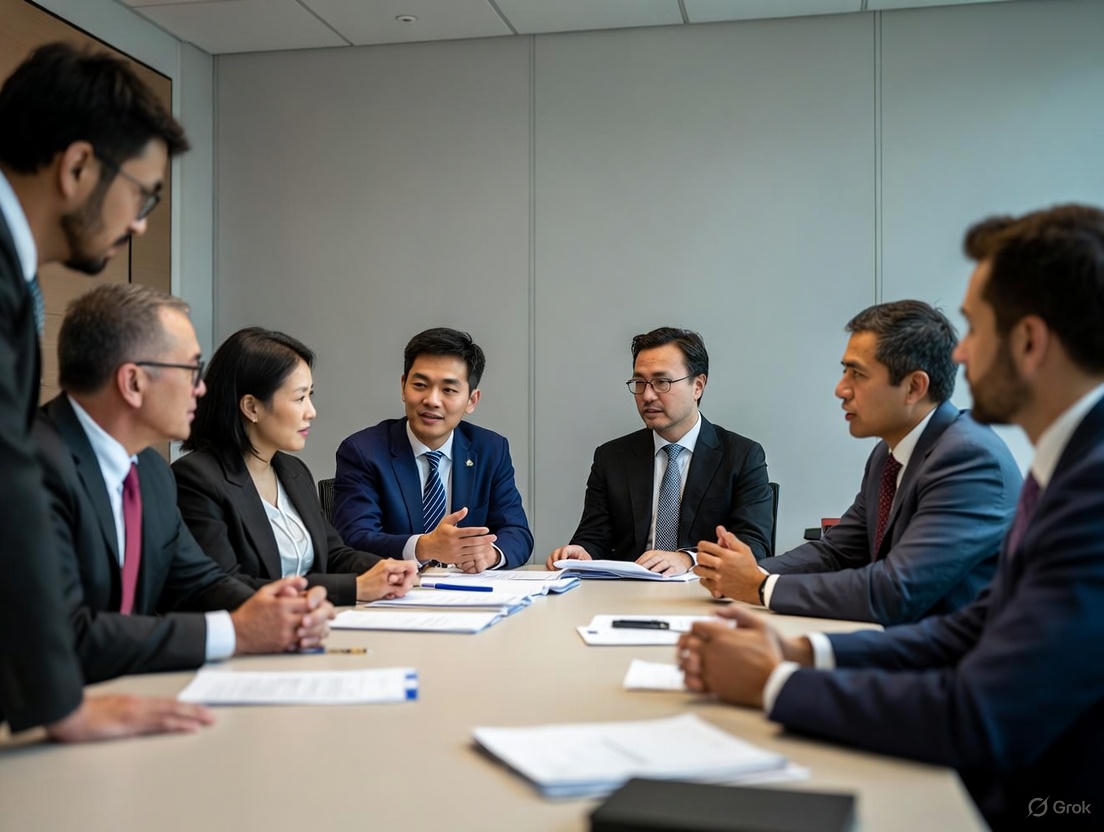 Professional government contracting meeting